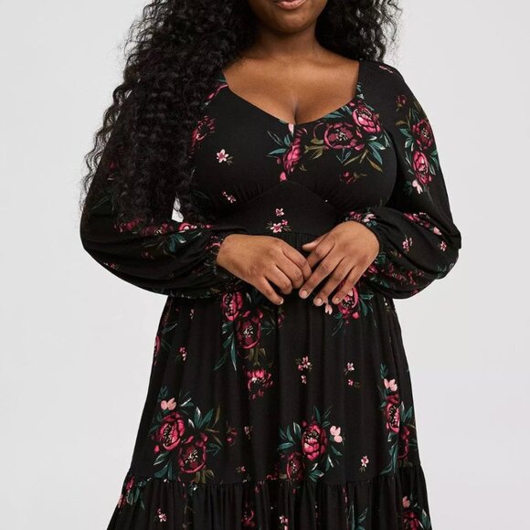 Torrid Mini Super Soft Tiered Skater Dress NWT - Picture 5 of 6